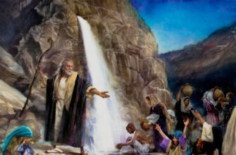 Вода из скалы Моисей в пустыне